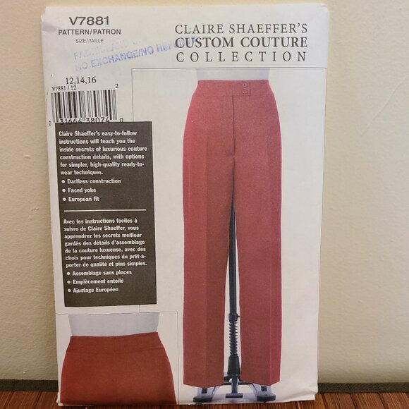 Vintage Vogue Claire Shaeffer Custom Couture Patterns Sz 12-16 - Three - Picture 9 of 11